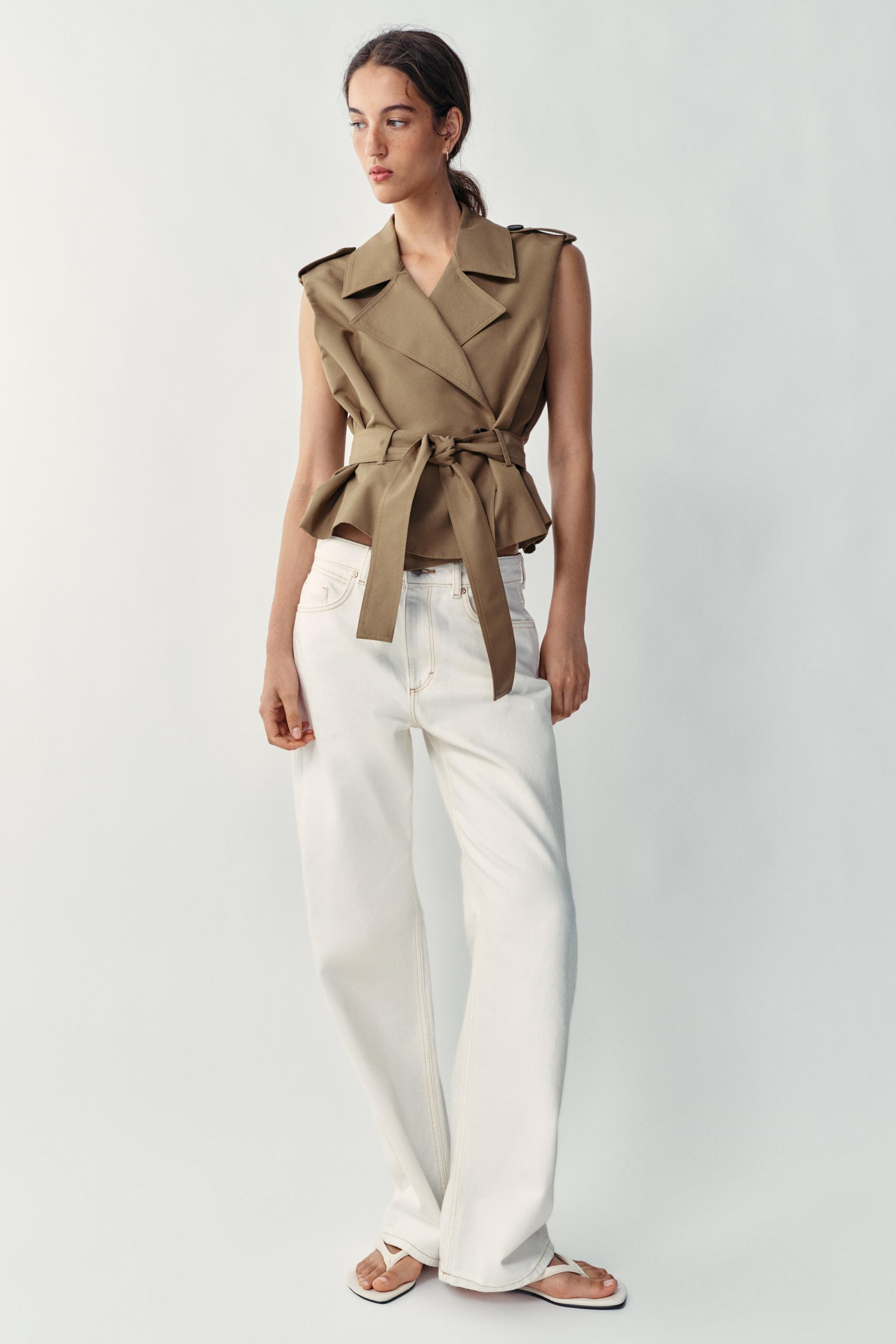 GILET CROISÉ À CEINTURE